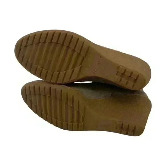 Cole Haan Brown Ankle Boots with Cream Trim - Picture 9 of 9